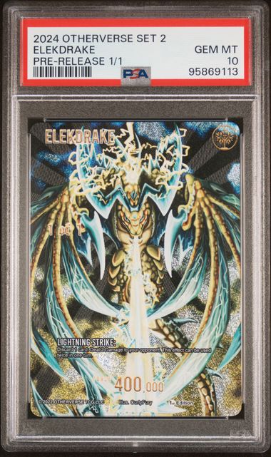 GRADED [PSA 10] 2024 OTHERVERSE SET 2 LEGENDARY HEROES ELEKDRAKE PRE-RELEASE 1/1