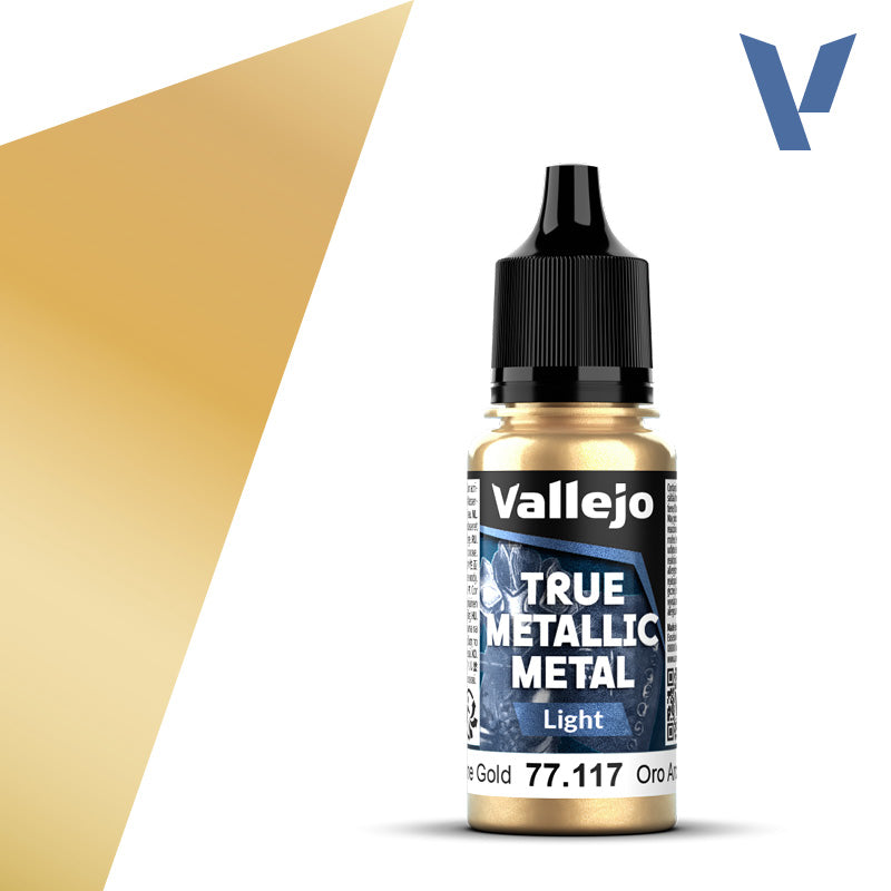 Arcane Gold (Light): Vallejo: True Metallic Metal