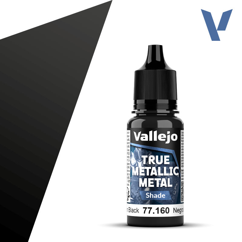 Obsidian Black (Shade): Vallejo: True Metallic Metal