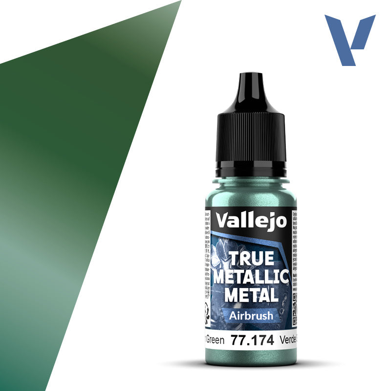 Dusken Green (Airbrush): Vallejo: True Metallic Metal