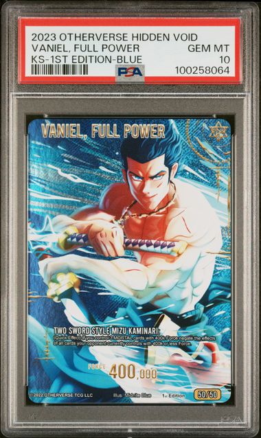 GRADED [PSA 10] 2023 OTHERVERSE HIDDEN VOID KICKSTARTER VANIEL, FULL POWER KS-1ST EDITION-BLUE