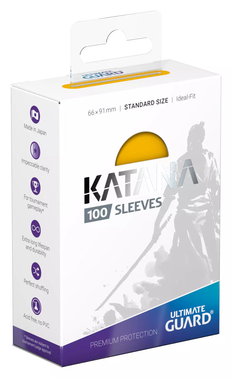 Ultimate Guard Katana - 100CT Standard Size - Yellow Sleeves