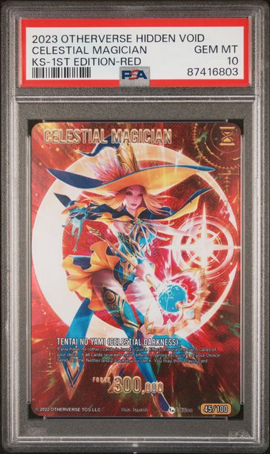 GRADED [PSA 10] 2023 OTHERVERSE HIDDEN VOID KICKSTARTER CELESTIAL MAGICIAN KS-1ST EDITION-RED