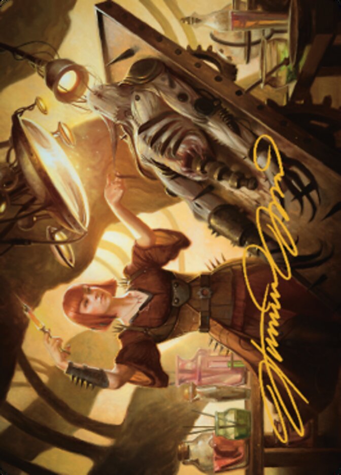 Ashnod, Flesh Mechanist Art Card (Gold-Stamped Signature) [The Brothers' War Art Series]