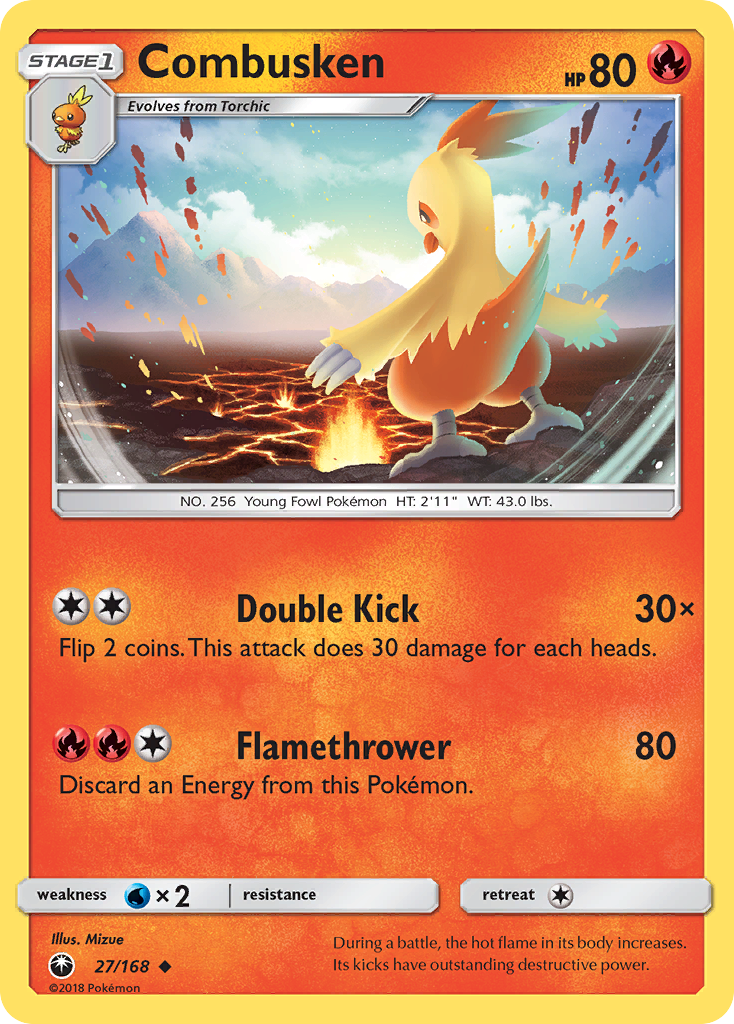 Combusken (27/168) [Sun & Moon: Celestial Storm]