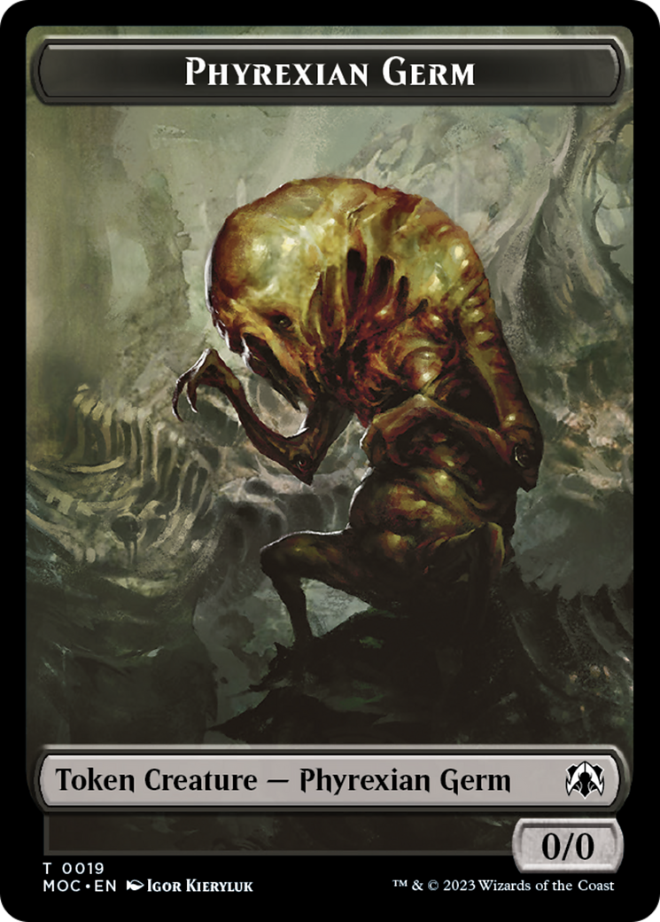 Phyrexian Germ // Myr Double-Sided Token [March of the Machine Commander Tokens]