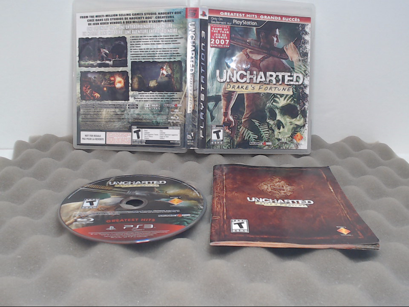 Uncharted: Drake's Fortune -- Greatest Hits Edition (Sony PlayStation 3, 2009)