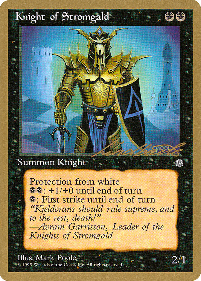 Knight of Stromgald (Leon Lindback) [Pro Tour Collector Set]