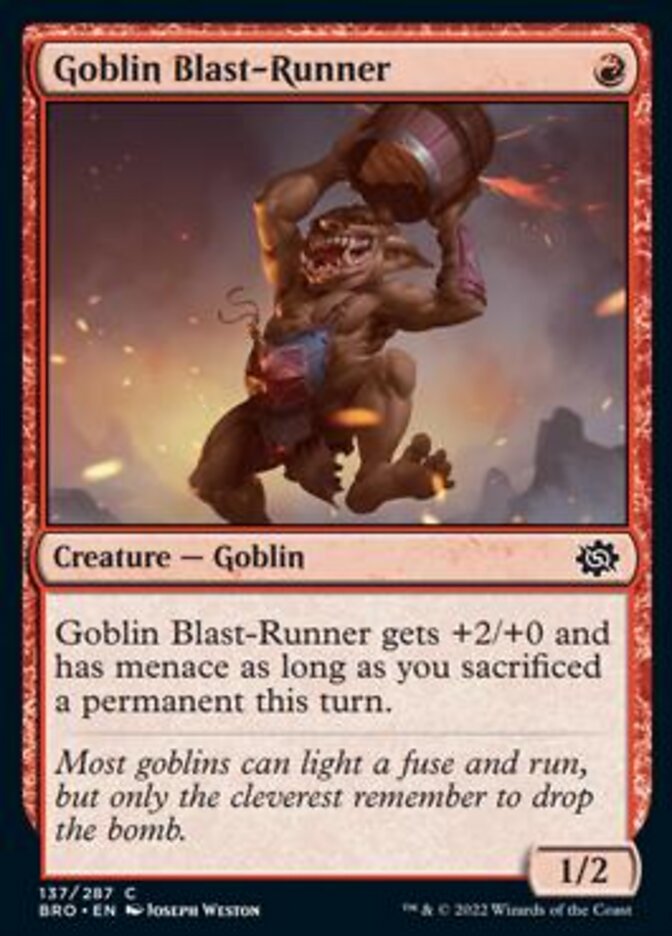 Goblin Blast-Runner [The Brothers' War]