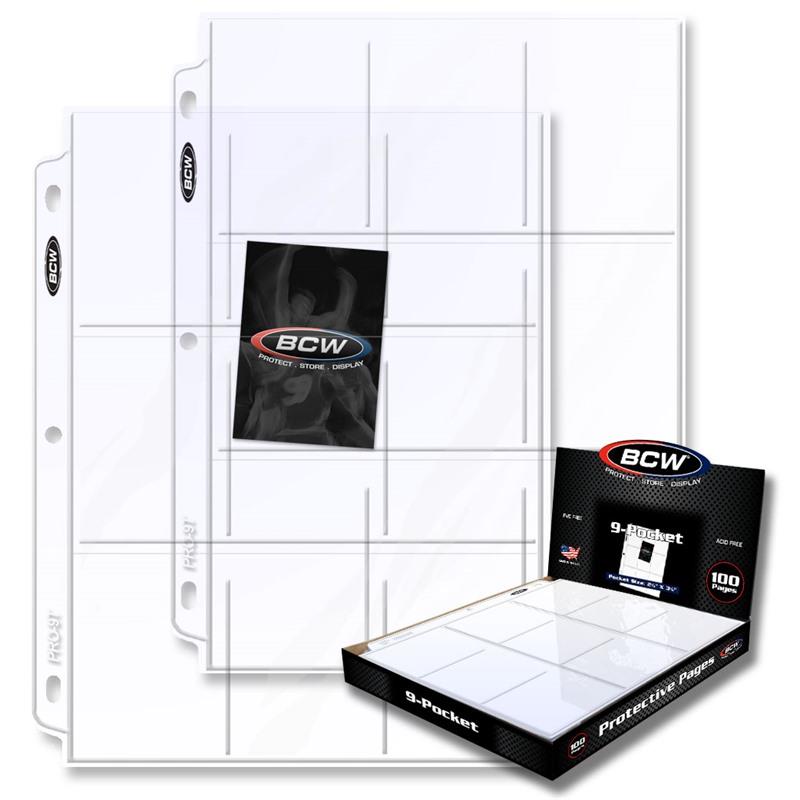 BCW - Pro 9-Pocket Page (100 CT. Box)