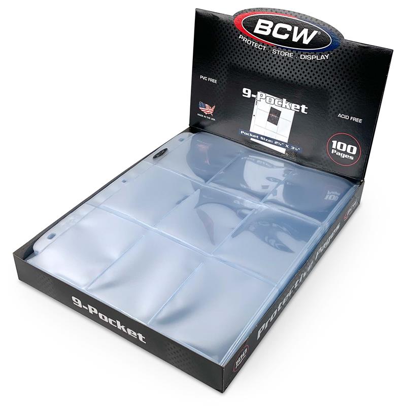 BCW - Pro 9-Pocket Page (100 CT. Box)