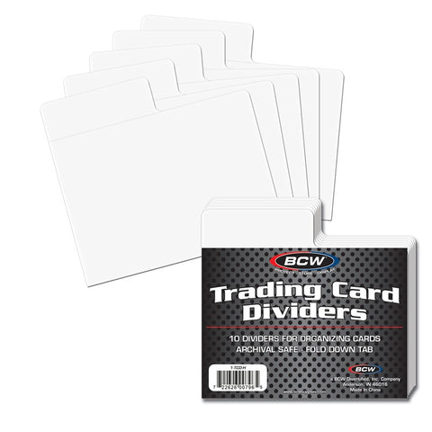 BCW: Trading Card Dividers - Horizontal