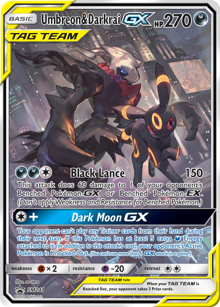 Umbreon & Darkrai GX (SM241) [Sun & Moon: Black Star Promos] at GT