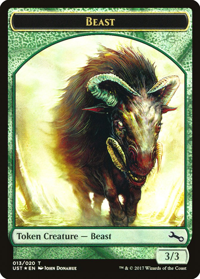 Beast // Beast Double-sided Token [Unstable Tokens]