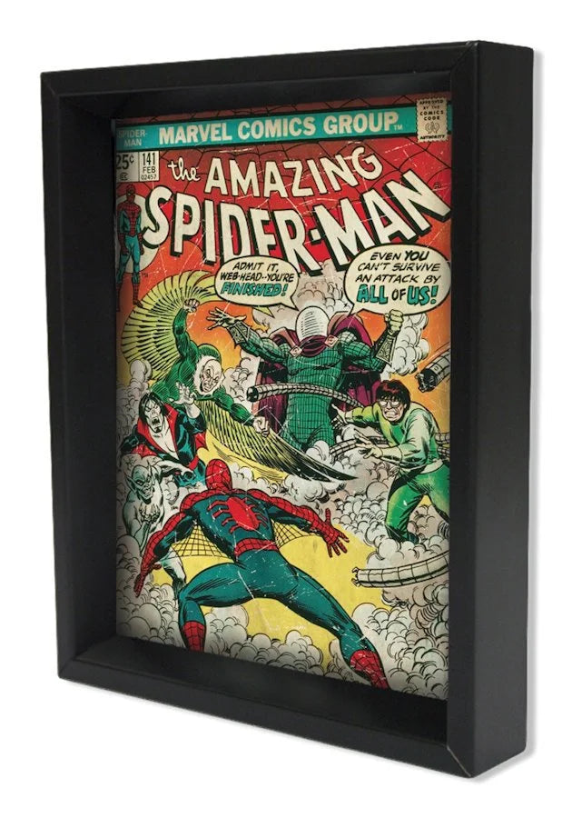 Spider-Man Classic Comic 3D Framed Wall Art - 11'