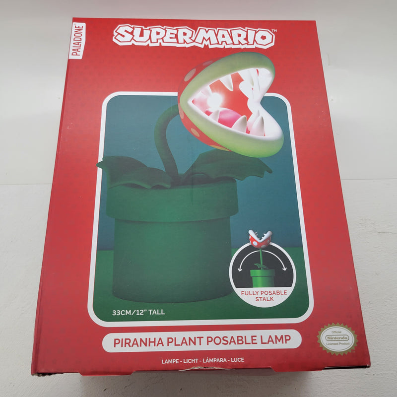 Super Mario Piranha Plant Posable 12” Lamp Light