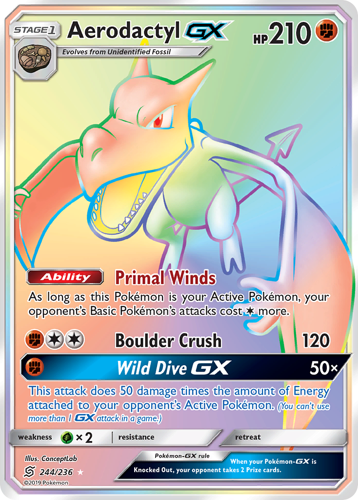 Aerodactyl GX (244/236) [Sun & Moon: Unified Minds]