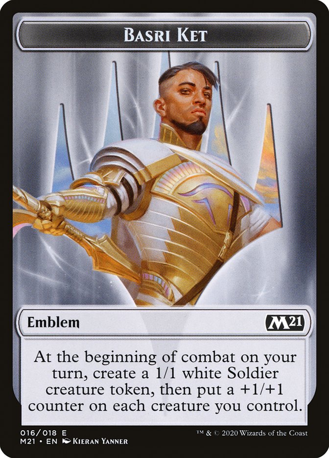 Basri Ket Emblem [Core Set 2021 Tokens]