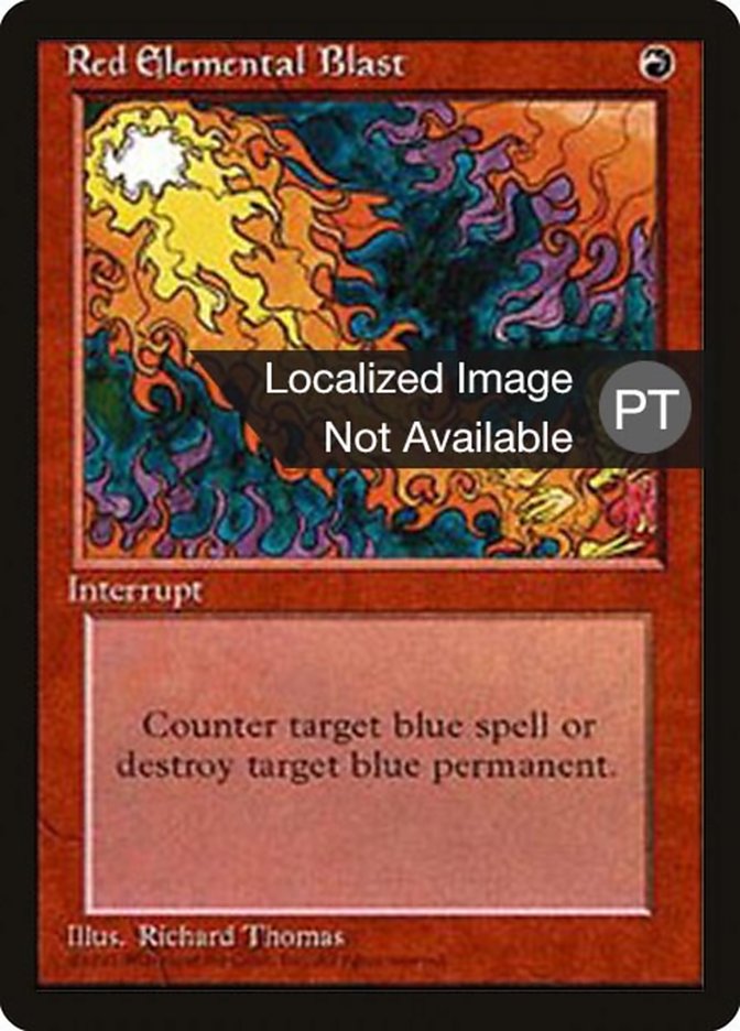 Red Elemental Blast [Fourth Edition (Foreign Black Border)]