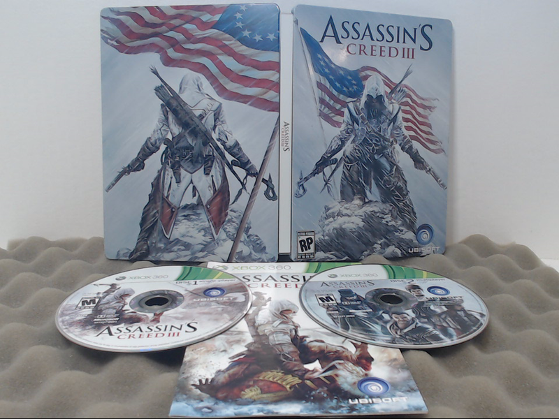 Assassin's Creed III -- Steelbook (Microsoft Xbox 360, 2012)