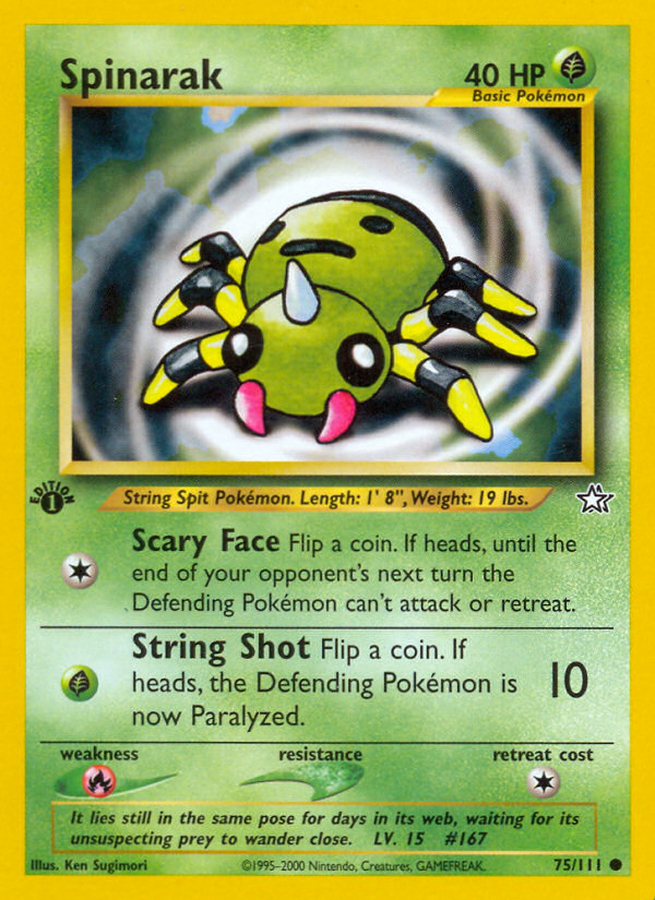 Spinarak (75/111) [Neo Genesis 1st Edition]