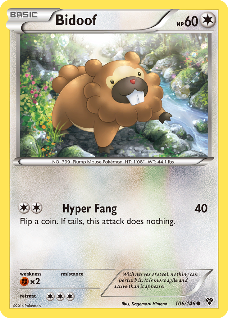 Bidoof (106/146) [XY: Base Set]