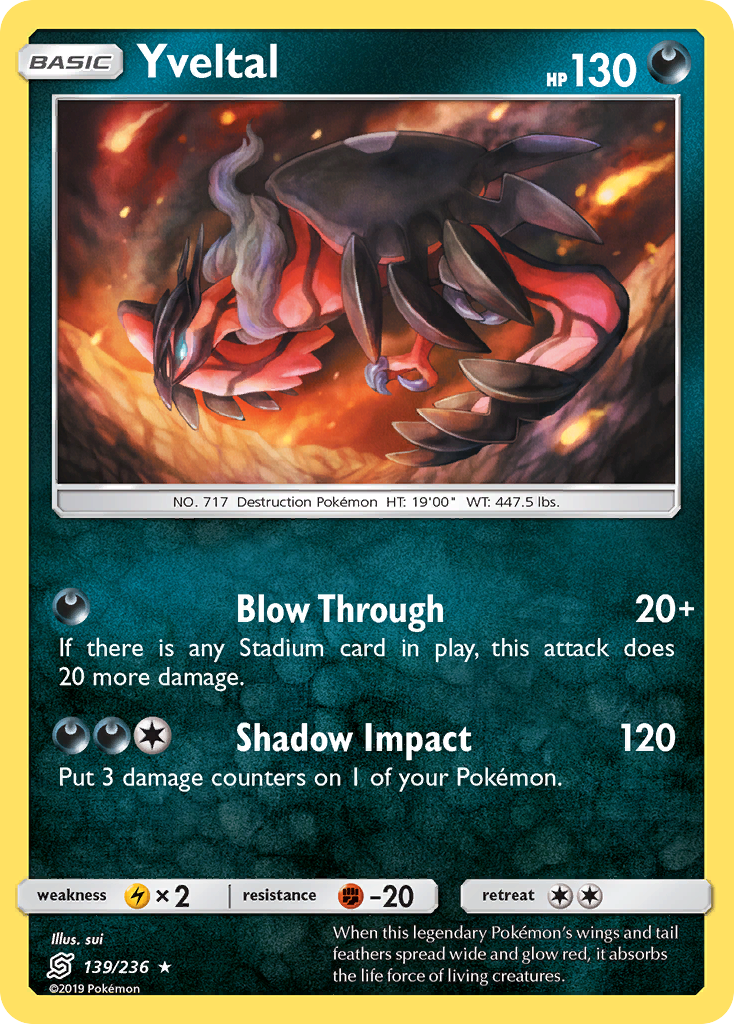 Yveltal (139/236) [Sun & Moon: Unified Minds]