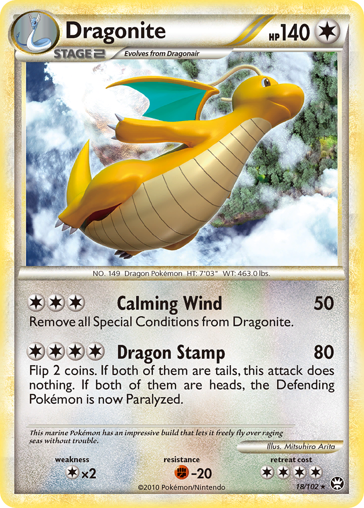 Dragonite (18/102) [HeartGold & SoulSilver: Triumphant]