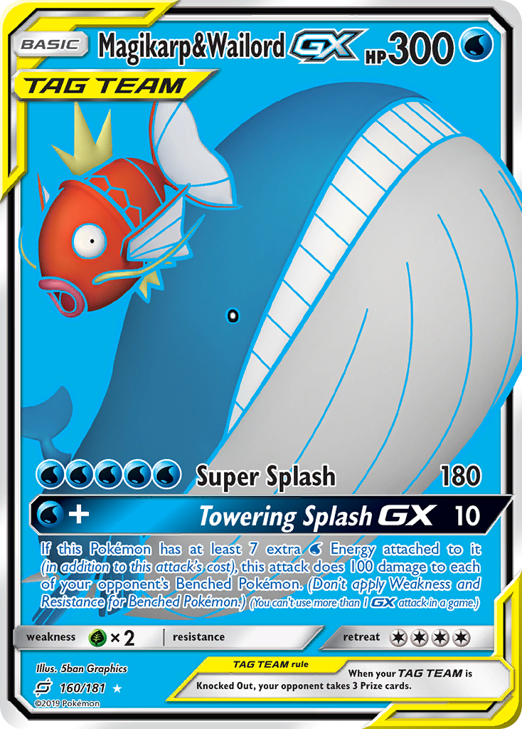 Magikarp & Wailord GX (160/181) [Sun & Moon: Team Up]