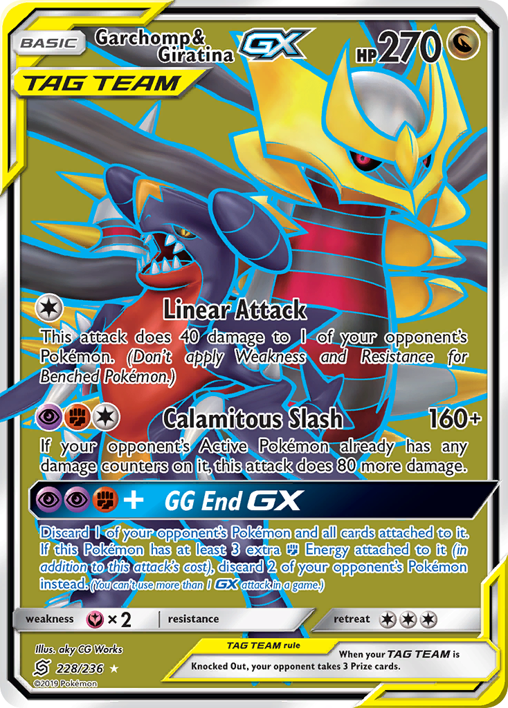 Garchomp & Giratina GX (228/236) [Sun & Moon: Unified Minds]