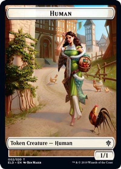 Human // Beast Double-sided Token [Challenger Decks 2021 Tokens]