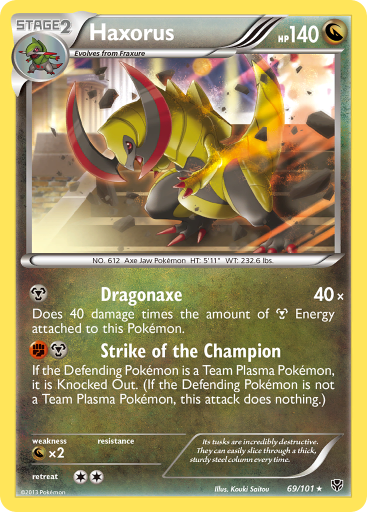 Haxorus (69/101) [Black & White: Plasma Blast]