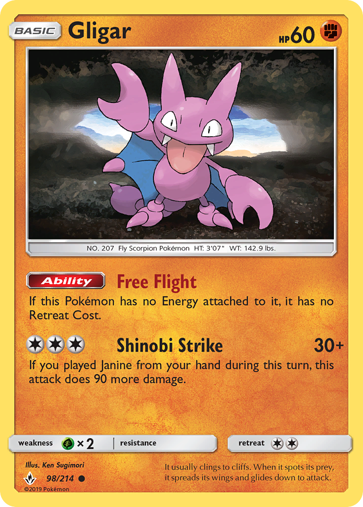 Gligar (98/214) [Sun & Moon: Unbroken Bonds]