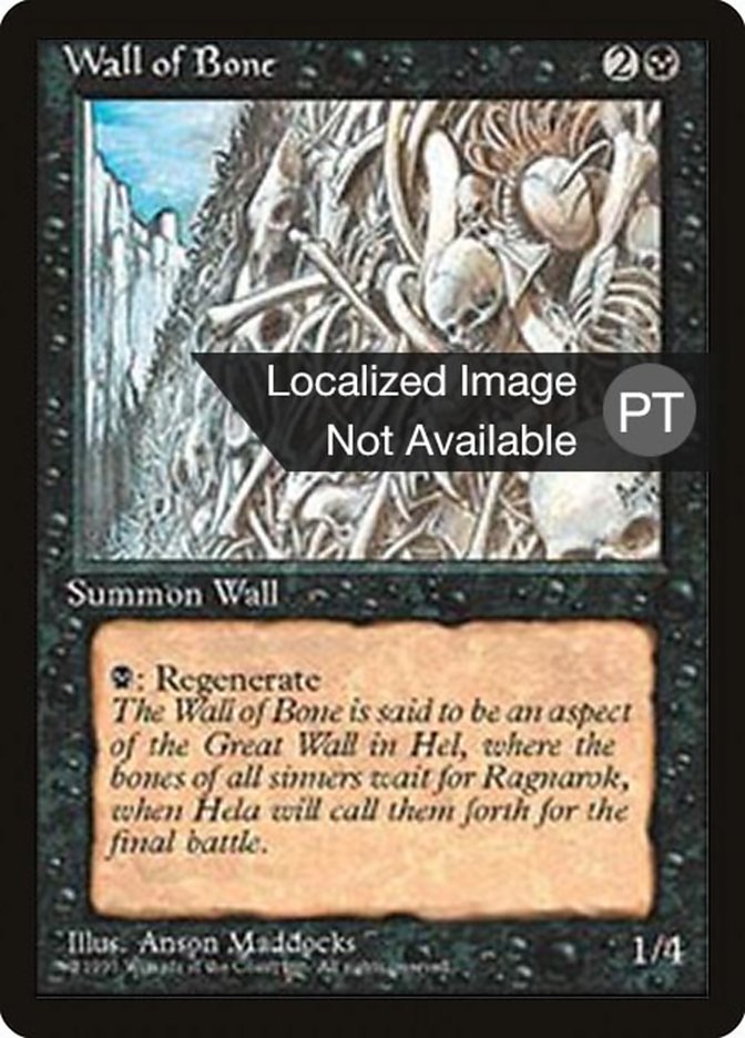 Wall of Bone [Fourth Edition (Foreign Black Border)]