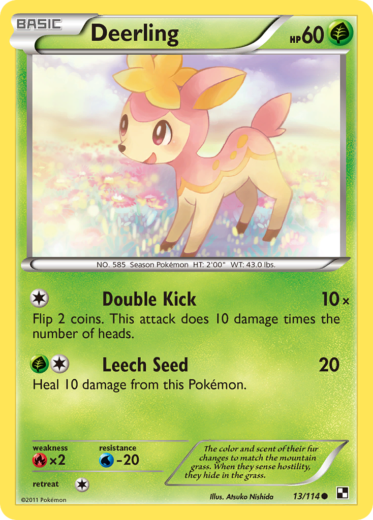 Deerling (13/114) [Black & White: Base Set]