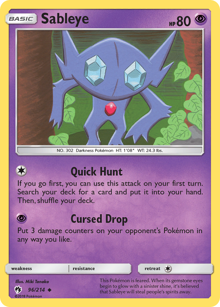 Sableye (96/214) [Sun & Moon: Lost Thunder]