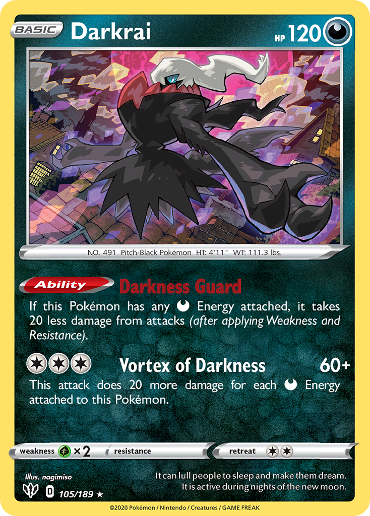 Darkrai (105/189) [Sword & Shield: Darkness Ablaze]