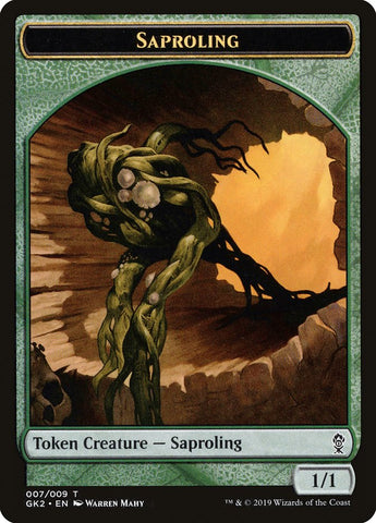Saproling // Wurm Double-sided Token [Ravnica Allegiance Guild Kits Tokens]