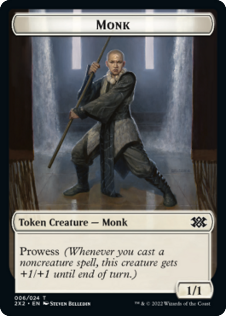 Egg // Monk Double-sided Token [Double Masters 2022 Tokens]