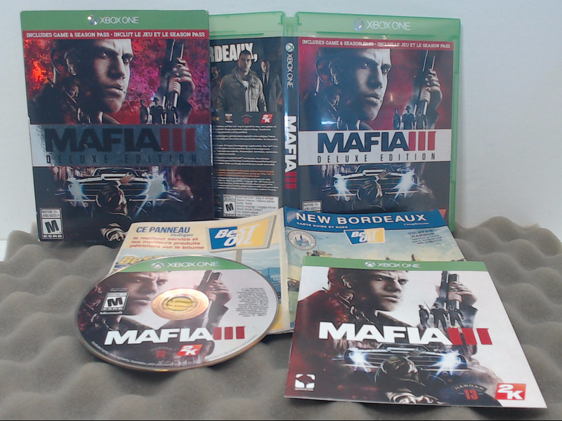 Mafia III: Deluxe Edition (Microsoft Xbox One, 2016) - With Cardboard Slip & Map