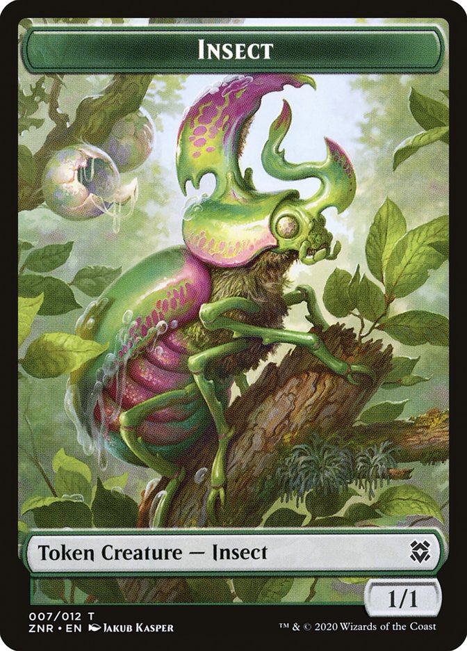 Cat Beast // Insect Double-sided Token [Zendikar Rising Tokens]