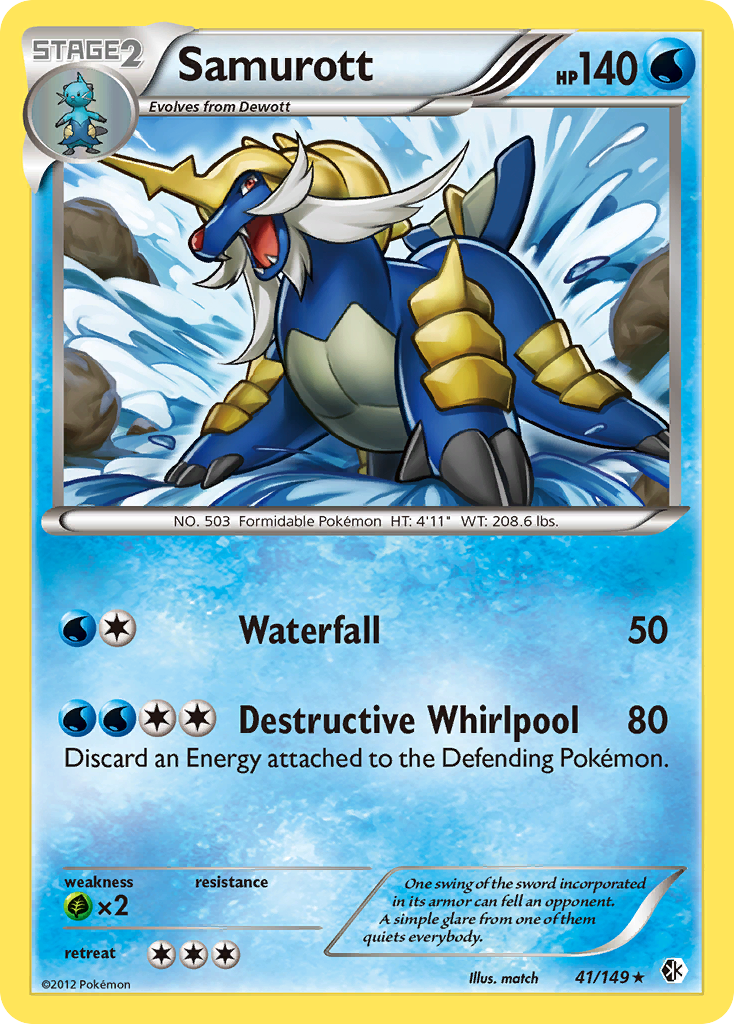 Samurott (41/149) [Black & White: Boundaries Crossed]