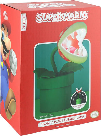Super Mario Piranha Plant Posable 12” Lamp Light