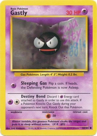 Gastly (50/102) [Base Set Unlimited]