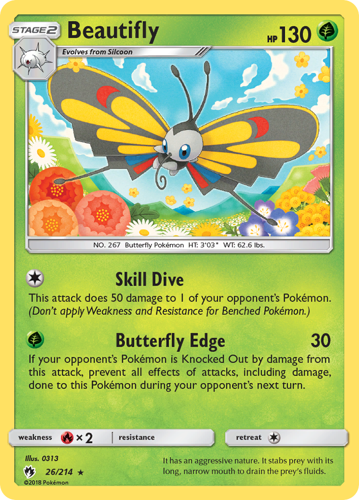 Beautifly (26/214) [Sun & Moon: Lost Thunder]