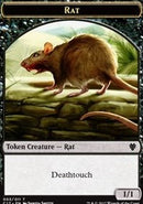 Rat // Cat Double-sided Token [Commander 2017 Tokens]