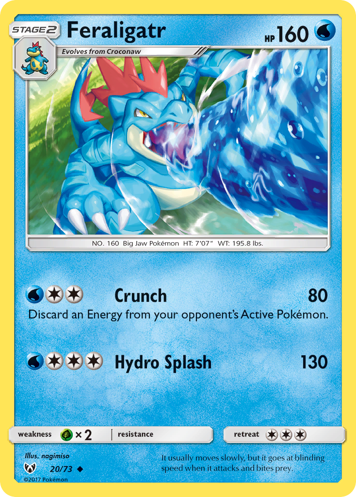 Feraligatr (20/73) [Sun & Moon: Shining Legends]