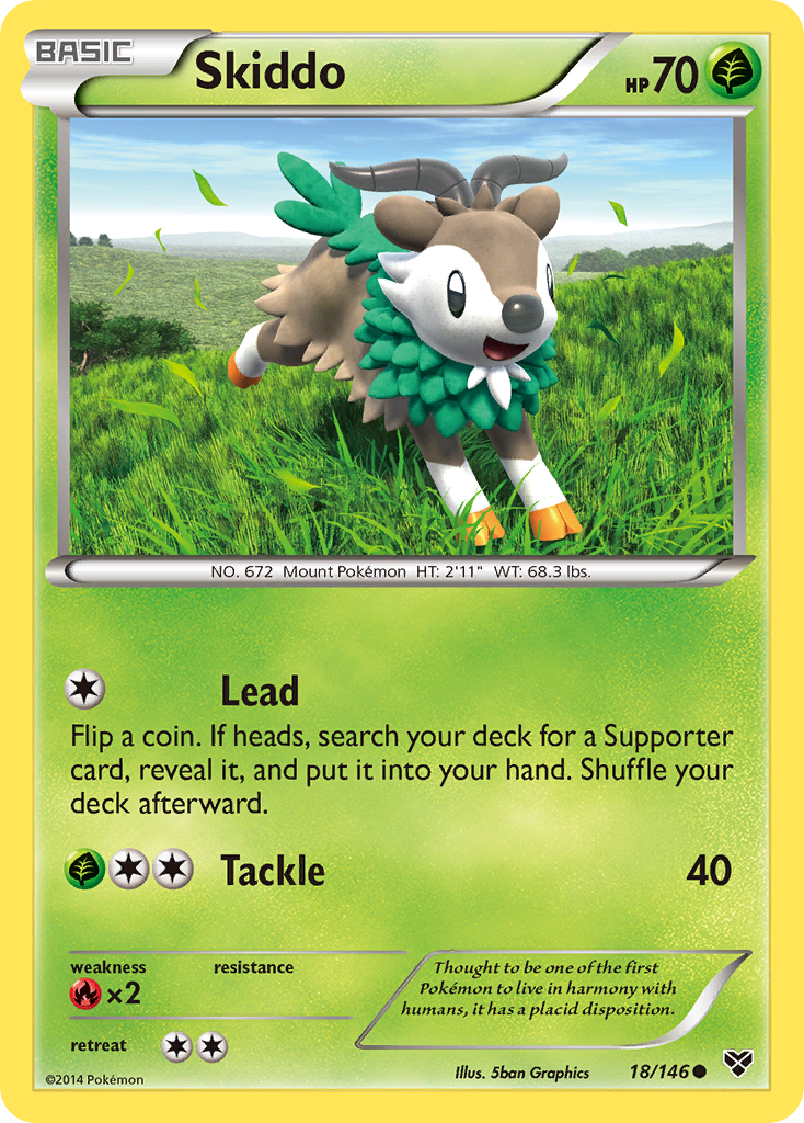 Skiddo (18/146) [XY: Base Set]