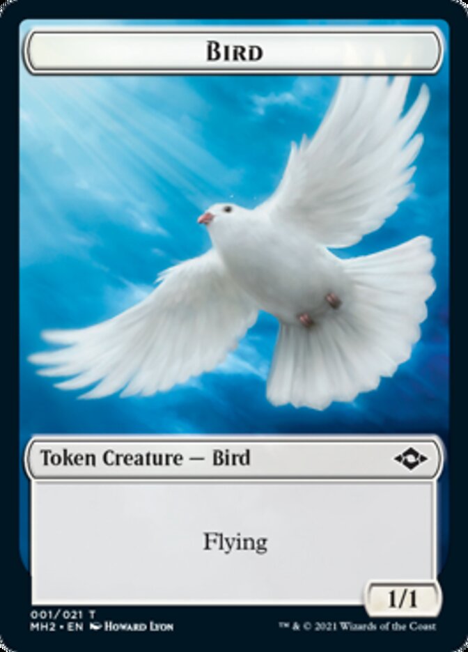 Bird Token // Food Token (17) [Modern Horizons 2 Tokens]