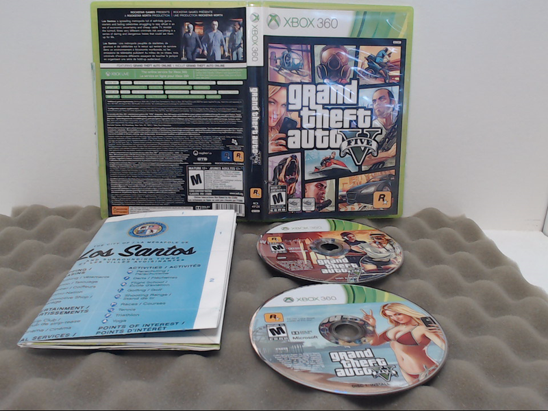 Grand Theft Auto V with Map (Microsoft Xbox 360, 2013)